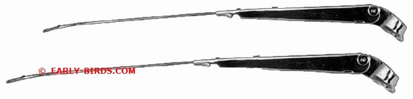 1967 - 1969 Wiper Arms Coupe Chrome Pair