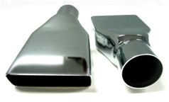 1970-1972 Chrome Exhaust Tips For N-25 Option (OEM Factory Style) - PR