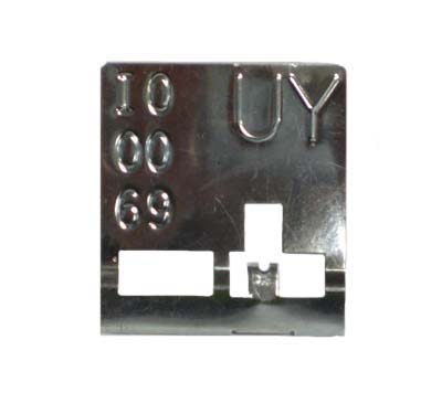 1969 Radiator Tag 4 Core 396/427 With Curved Neck Manual (Code UY)